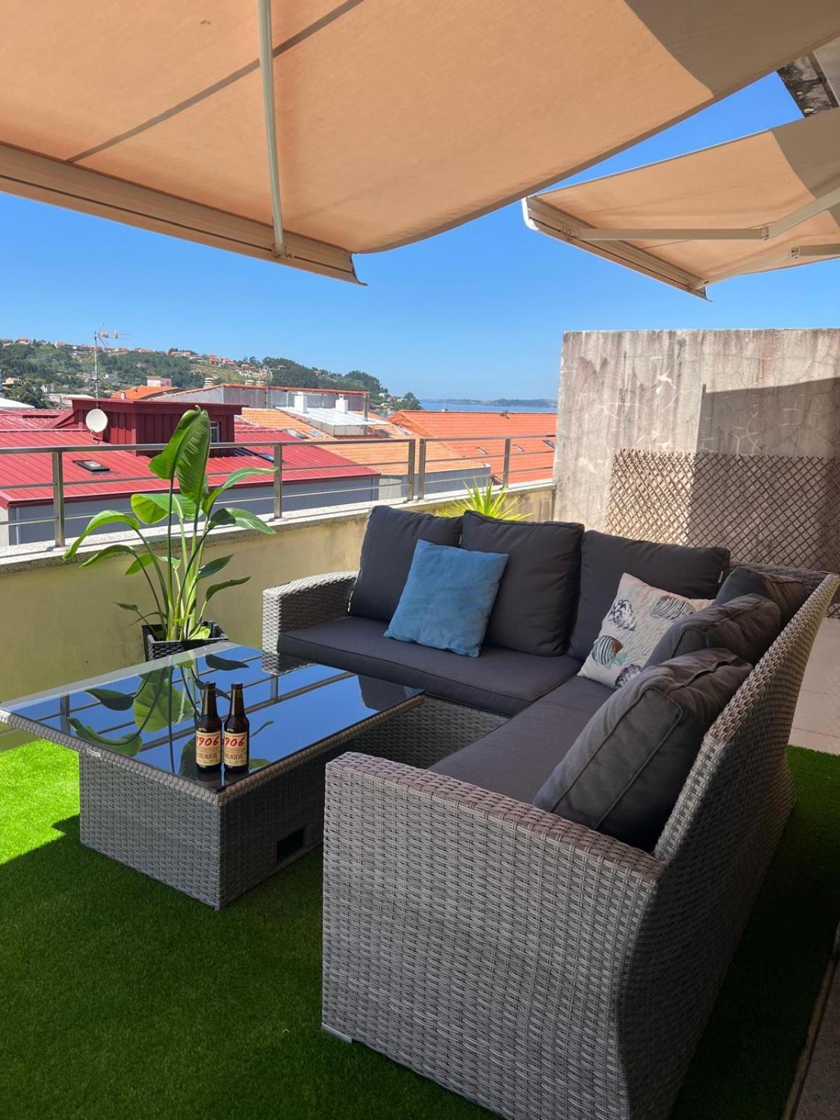 Atico Exclusivo Bueu Centro, 50M Playa Apartman Kültér fotó